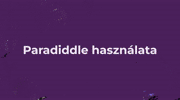 V. LECKE - A PARADIDDLE HASZNÁLATA