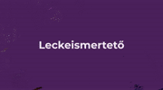 I. Lecke - A moll skálák